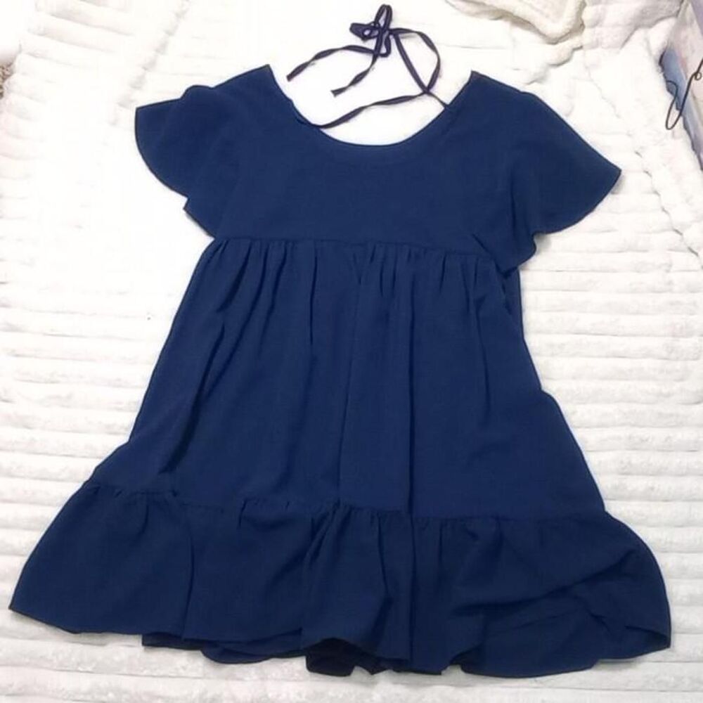 Unbranded Women's Blue and Navy Dress
